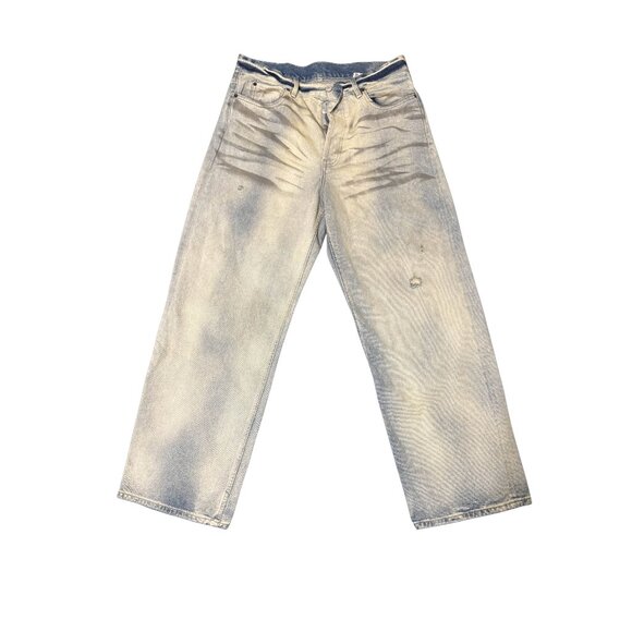 Acne studios-baggy fit light blue carver 1991 jeans. - Picture 1 of 5